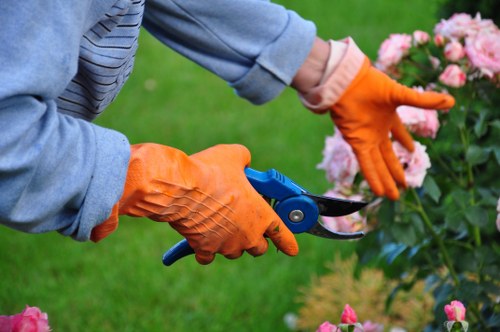Customer reviewing a landscaping quotation and booking details
